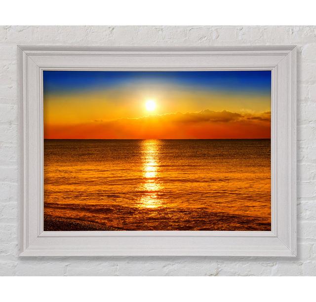 Perfect Sun Sparkle Framed Print Highland Dunes Size: 21cm H x 29.7cm W x 8cm D, Format: Galway White Framed Paper on Productcaster.