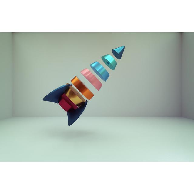 Abstract Rocket - Wrapped Canvas Graphic Art Metro Lane Size: 20cm H x 30cm W on Productcaster.