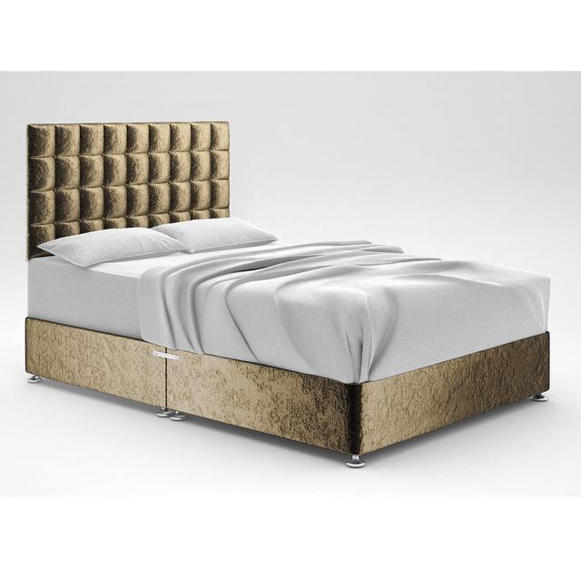 Stephanne Divan Bed Base 17 Stories Size: King (5'), Storage Type: No Storage, Colour: Truffle on Productcaster.