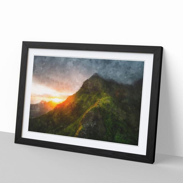 First Light in Hawaii - Picture Frame Graphic Art East Urban Home Frame Option: Black Framed, Size: 48cm H x 65cm W x 2cm D on Productcaster.