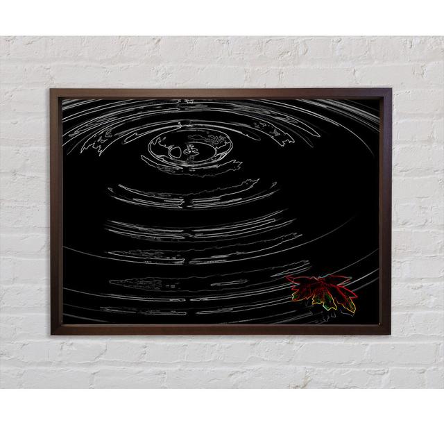 Ripples - Single Picture Frame Art Prints on Canvas Ebern Designs Size: 84.1cm H x 118.9cm W x 3.3cm D on Productcaster.