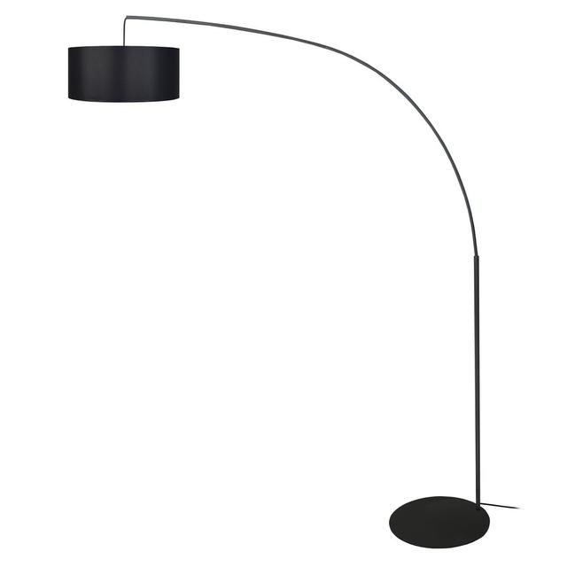 Isai 190cm Arched Floor Lamp Ivy Bronx Shade Colour: Black on Productcaster.