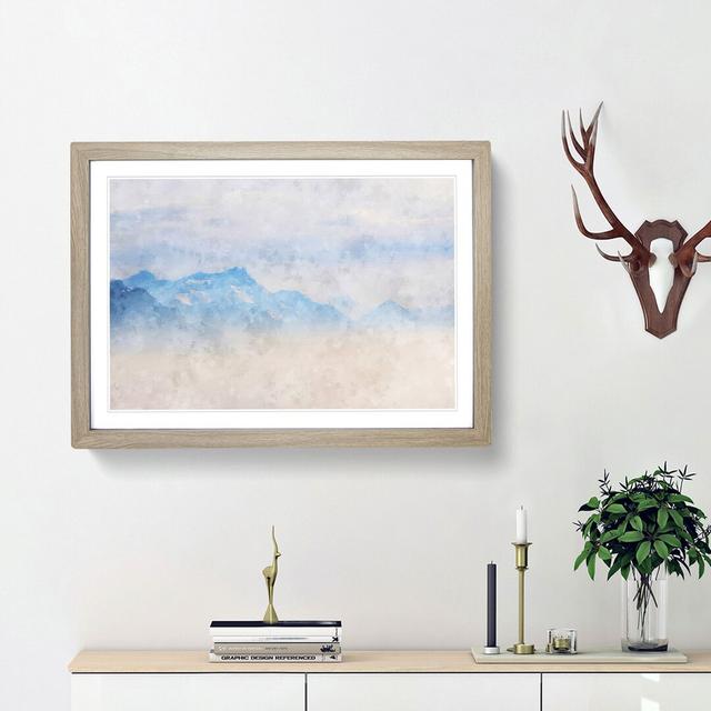 Fog over the Lake - Picture Frame Graphic Art Print East Urban Home Frame Option: Oak Framed, Size: 24cm H x 33cm W x 2cm D on Productcaster.