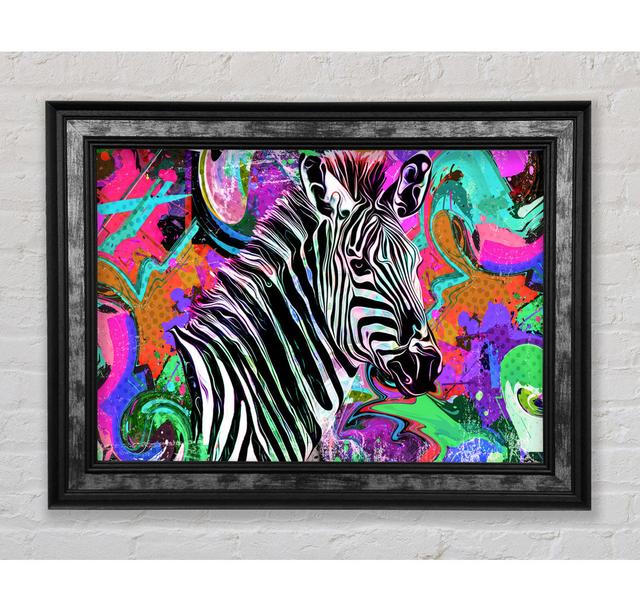 The Urban Zebra - Single Picture Frame Art Prints Bright Star Size: 100cm H x 141.4cm W x 8cm D on Productcaster.