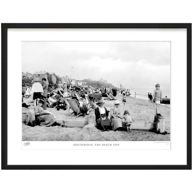 'Southwold, the Beach 1919' by Francis Frith - Picture Frame Photograph Print on Paper The Francis Frith Collection Size: 28cm H x 36cm W x 2.3cm D on Productcaster.