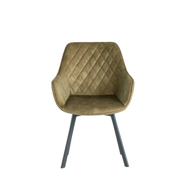 VIOLA SWIVEL DINING CHAIR - ANTIQUE GOLD VELVET World Furniture Upholstery Colour: Green on Productcaster.