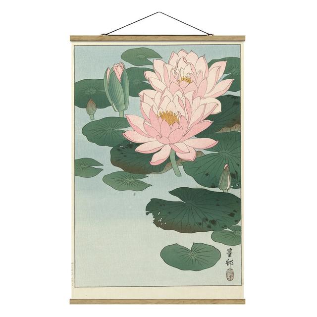 Grafikdruck Water Lilies von Ohara Shôson Rosalind Wheeler Maße: 150 cm H x 100 cm B x 0,3 cm T on Productcaster.