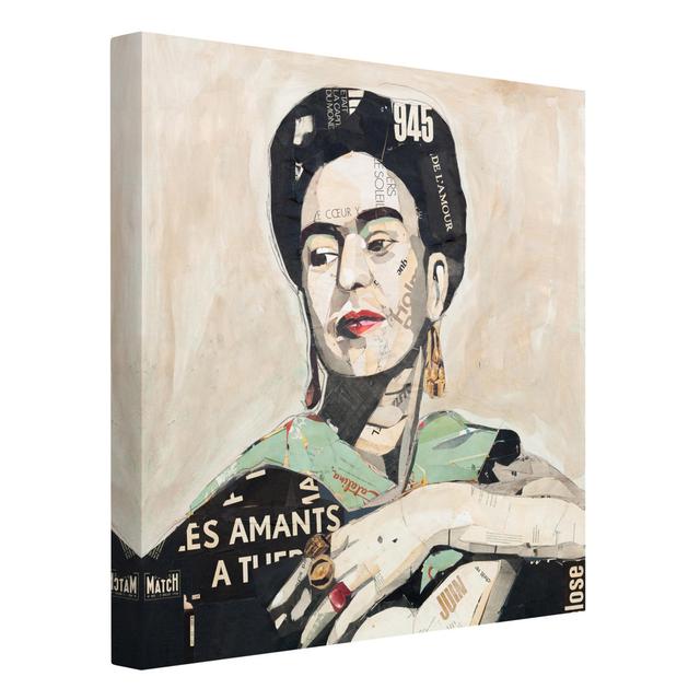 Collage No.4 by Frida Kahlo - Wrapped Canvas Art Print Latitude Vive Size: 80cm H x 80cm W, Format: Recycled Canvas 330g/m² on Productcaster.