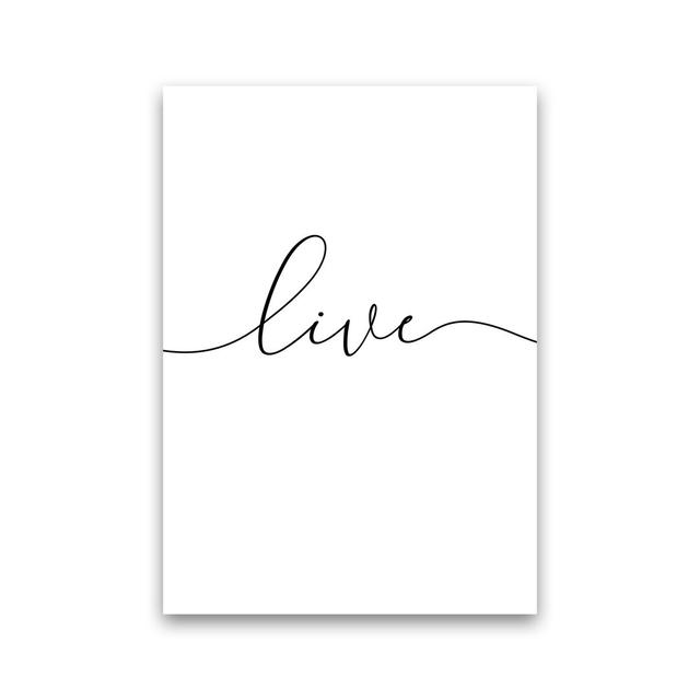 Live - Laugh - Love 1/3 - Print Latitude Run Size: 84cm H x 60cm W x 1cm D, Format: Unframed on Productcaster.