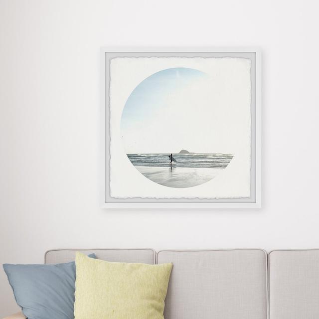 "I Love Surfing" Framed Painting Print Highland Dunes Size: 45cm H x 45cm W x 3.81cm D on Productcaster.