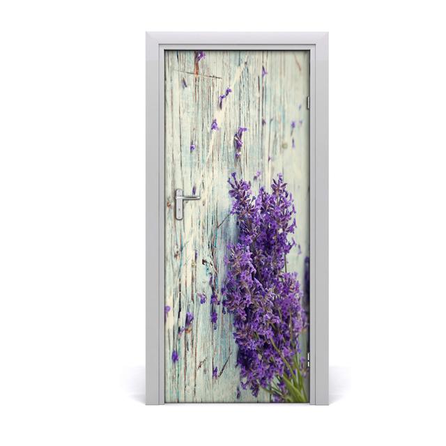 Lavender on Wood Door Sticker Fleur De Lis Living on Productcaster.