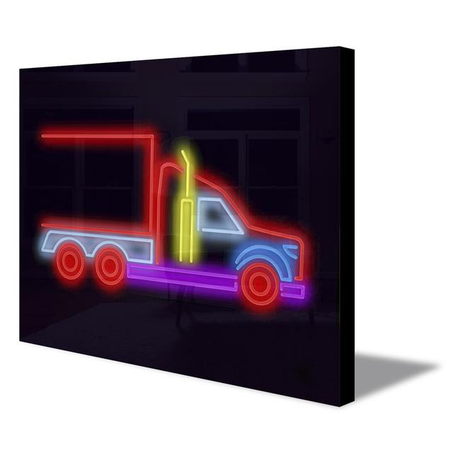 Truck LED Neon Sign Wall Décor Happy Larry on Productcaster.