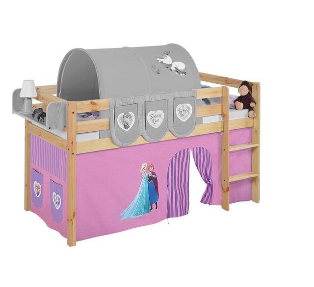 Disney's Lilokids European Single Mid Sleeper Bed Lilokids Colour (Fabric/Accessory): Purple, Slat System: Without slatted frame on Productcaster.