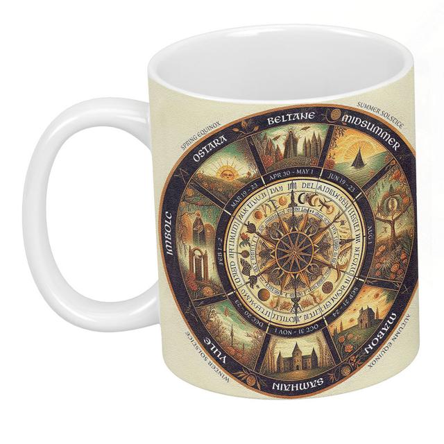 Pagan Wheel Of The Year Mug Langley Street on Productcaster.