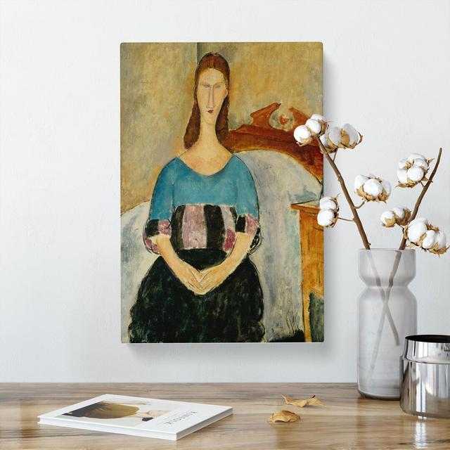 Jeanne Hebuterne Vol.4 by Amedeo Modigliani - Wrapped Canvas Painting East Urban Home Size: 60cm H x 40cm W x 3cm D on Productcaster.