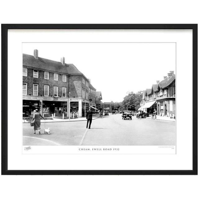 'Cheam, Ewell Road 1932' by Francis Frith - Picture Frame Photograph Print on Paper The Francis Frith Collection Size: 60cm H x 80cm W x 2.3cm D on Productcaster.