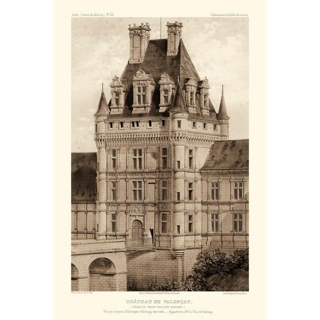 Petite Sepia Chateaux VIII by Victor Petit - Wrapped Canvas Art Prints Brambly Cottage Size: 76cm H x 51cm W on Productcaster.