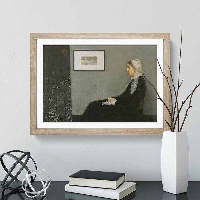 Artists Mother Vol.1 by James Mcneill Whistler - Picture Frame Painting on MDF East Urban Home Frame Option: Oak Framed, Size: 36cm H x 48cm W x 2cm D on Productcaster.