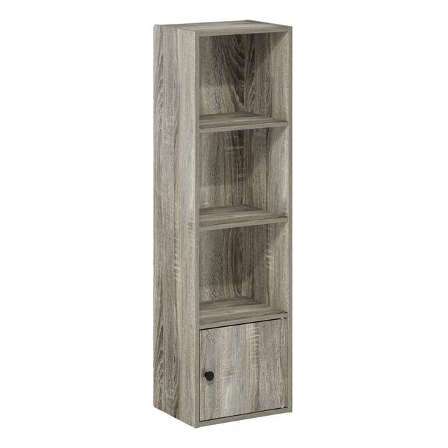 Huerte Bookcase 17 Stories Colour: Grey on Productcaster.