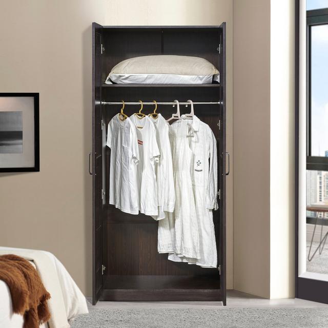 Gleichman 176cm x 80cm x 52cm wardrobe 1 compartment Brambly Cottage Brambly Cottage on Productcaster.