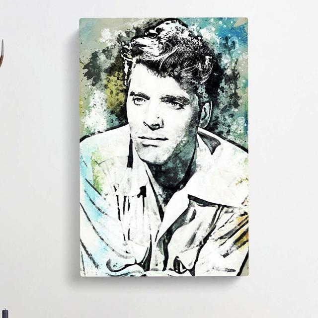 Burt Lancaster In Abstract - Wrapped Canvas Painting East Urban Home Size: 50cm H x 35cm W x 3cm D on Productcaster.