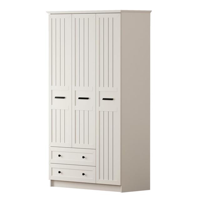 VIENNA 3 Door 2 Drawer Wardrobe Ophelia & Co. Size: 210cm H x 105cm W x 52cm D on Productcaster.