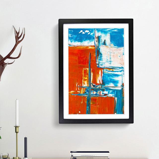 Abstract Art Painting Vol.332 by S.Johnson - Picture Frame Painting Print East Urban Home Frame Option: Black Framed, Size: 87cm H x 62cm W x 2cm D on Productcaster.