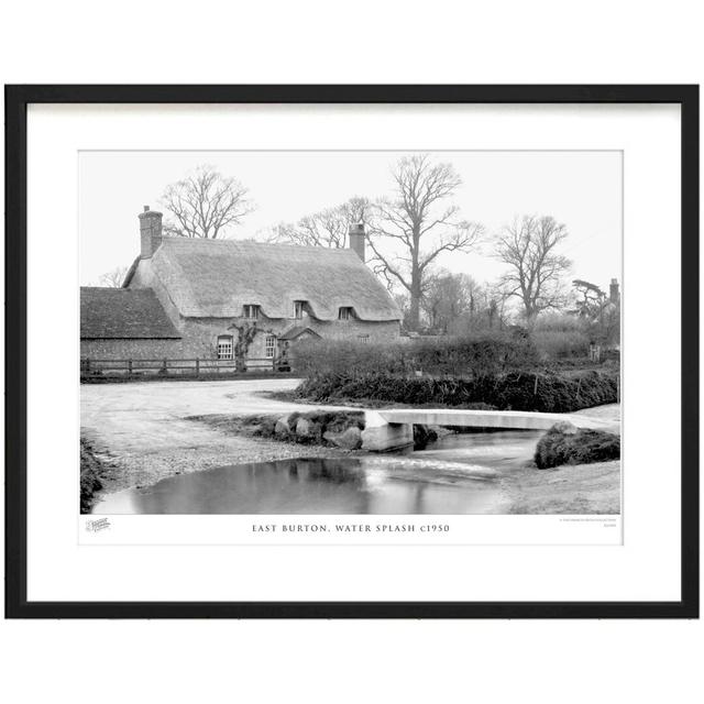 'East Burton, Water Splash C1950' by Francis Frith - Picture Frame Photograph Print on Paper The Francis Frith Collection Size: 40cm H x 50cm W x 2.3c on Productcaster.