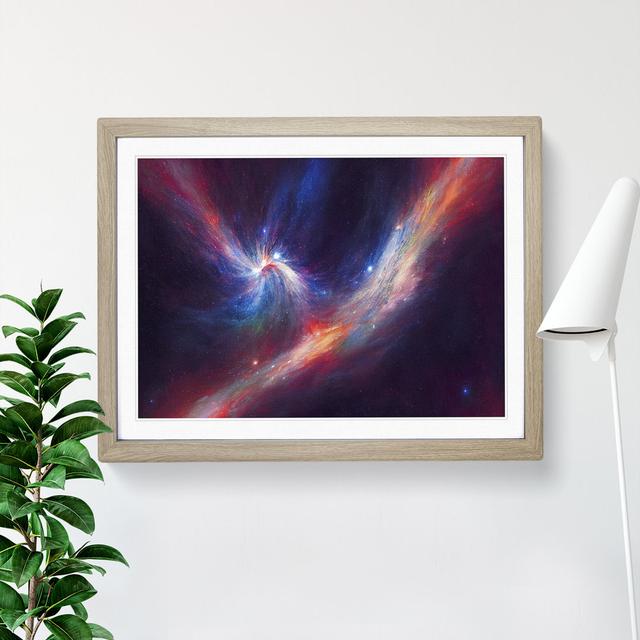 Galaxy Vol.5 - Picture Frame Graphic Art Metro Lane Frame Colour: Oak Framed, Size: 25cm H x 34cm W x 2cm D on Productcaster.