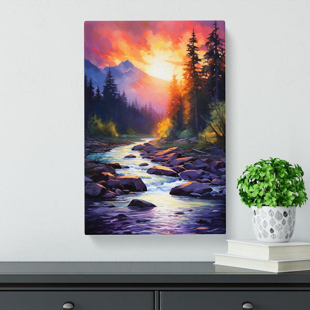 River Impressionism No.2 - No Frame Print Alpen Home Size: 60cm H x 40cm W x 3cm D on Productcaster.