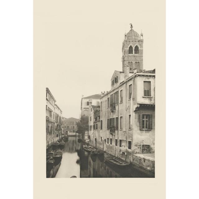 Vintage Views of Venice VII by Ferdinand Ongania - Wrapped Canvas Photograph Print Rosalind Wheeler Size: 91cm H x 61cm W on Productcaster.