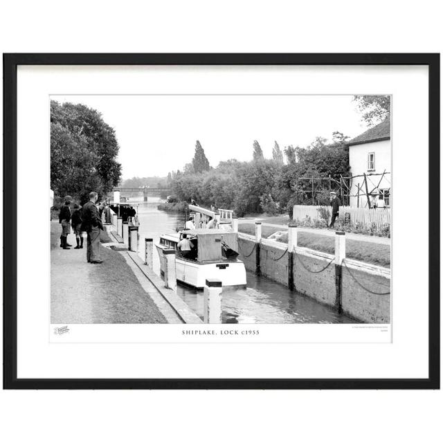 'Shiplake, Lock C1955' by Francis Frith - Picture Frame Photograph Print on Paper The Francis Frith Collection Size: 28cm H x 36cm W x 2.3cm D on Productcaster.