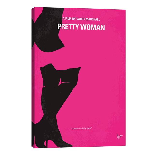 Pretty Woman Minimal Movie Poster by Chungkong - Wrapped Canvas Print East Urban Home Size: 66.04cm H x 45.72cm W x 1.91cm D on Productcaster.