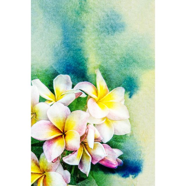 Blume Aquarell Illustration - Druck Marlow Home Co. Größe: 90 cm H x 60 cm B x 1,8 cm T on Productcaster.