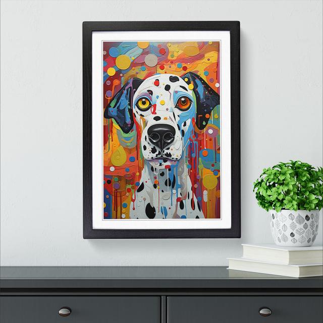 Dalmation Modern No.2 - Single Picture Frame Print on Wood Marlow Home Co. Size: 64cm H x 46cm W, Format: Black Framed on Productcaster.