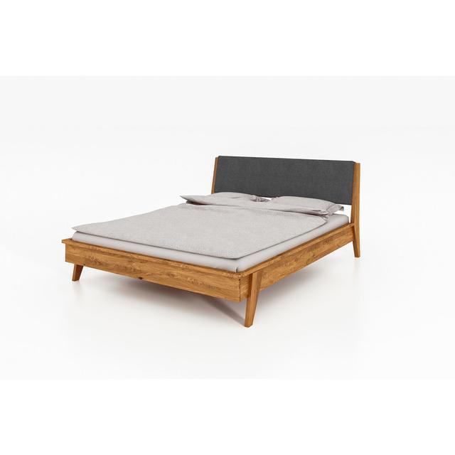 Avion Bed Frame Union Rustic Size: 200 x 210cm, Colour: Core Beech, Frame Material: Beech Wood on Productcaster.