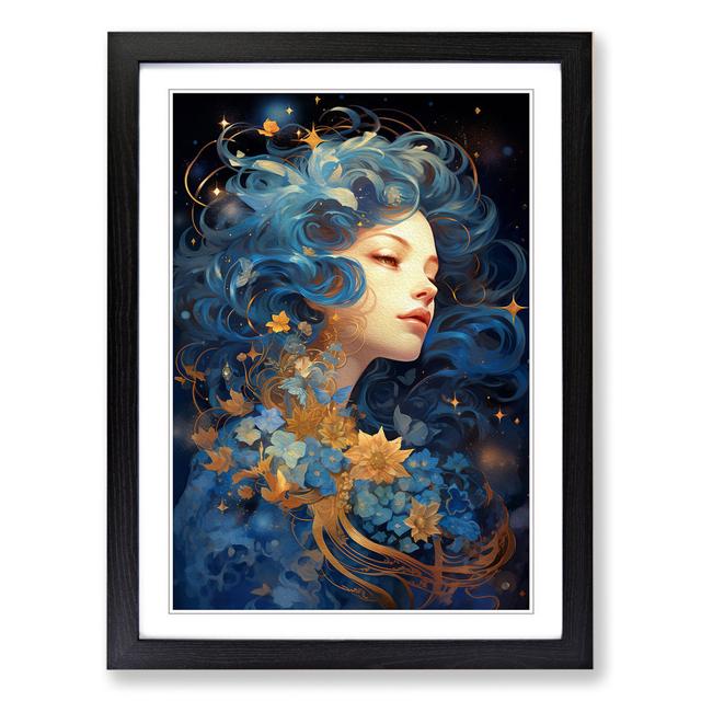 Galaxy Nouveau Rosdorf Park Format: Black Framed, Size: 46cm H x 34cm W on Productcaster.