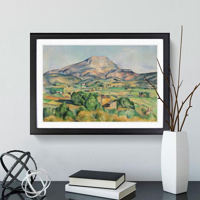 Mont Sainte - Victoire Vol.1 By Paul Cezanne - Picture Frame Graphic Art on MDF East Urban Home Size: 48cm H x 65cm W x 2cm D, Frame Option: Black Fra on Productcaster.