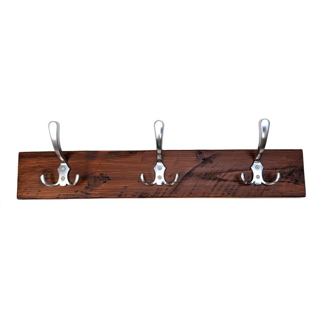 Allmon Solid Wood 6 - Hook Wall Mounted Coat Rack Alpen Home Colour: Dark Oak on Productcaster.