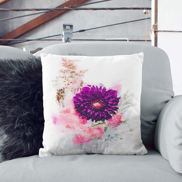 Floral Display Cushion with Filling East Urban Home Size: 40cm H x 40cm W x 15cm D, Backing Colour: Stone on Productcaster.