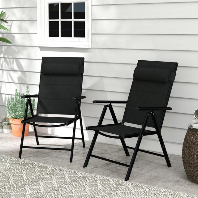 Nequila Patio Dining (Set of 2) 17 Stories Colour: Black on Productcaster.