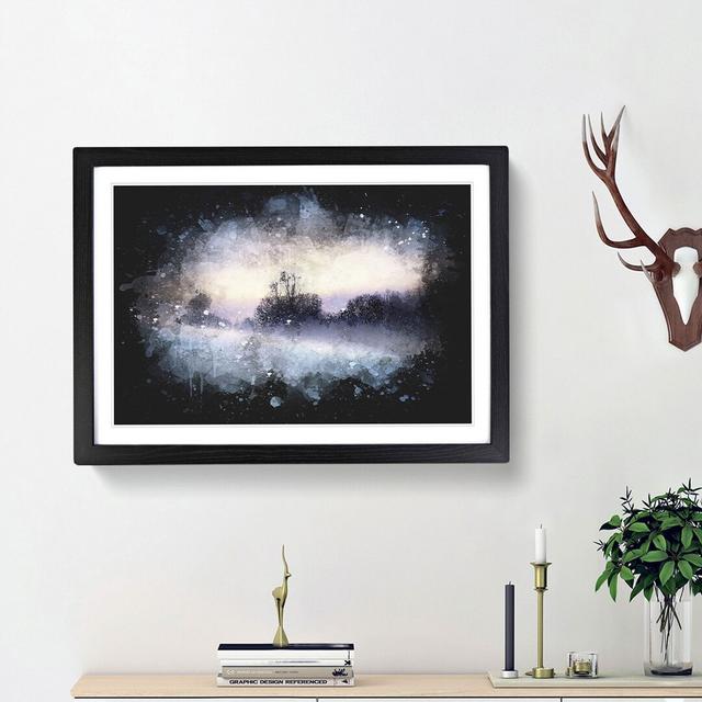 Trees at Wintertime in Slovakia - Picture Frame Graphic Art Print East Urban Home Size: 24cm H x 33cm W x 2cm D, Frame Option: Black Framed on Productcaster.