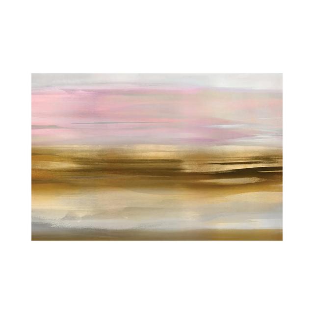 Gold Rush Pink Blush I by Jake Messina - Wrapped Canvas Art Prints Metro Lane Size: 45.72cm H x 66.04cm W x 3.81cm D on Productcaster.