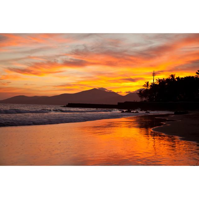 Sunset Reflected On Wet Sand Highland Dunes Size: 30cm H x 46cm W x 3.8cm D on Productcaster.