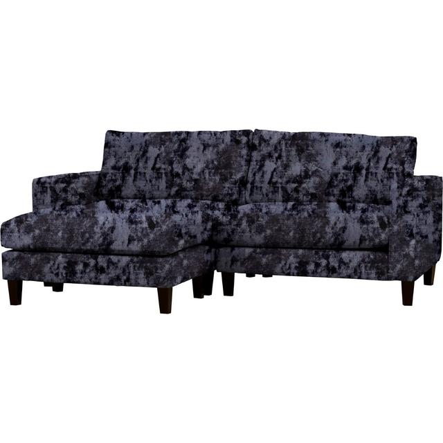 Leopold Reversible Corner Sofa Three Posts Upholstery: Glitz Midnight on Productcaster.