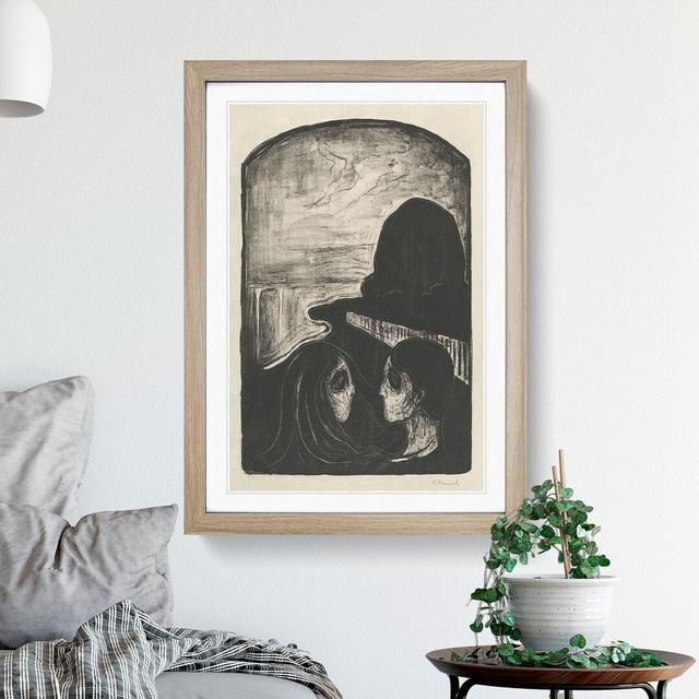 Attraction I by Edvard Munch - Picture Frame Painting East Urban Home Size: 65cm H x 48cm W x 2cm D, Frame Option: Oak Framed on Productcaster.