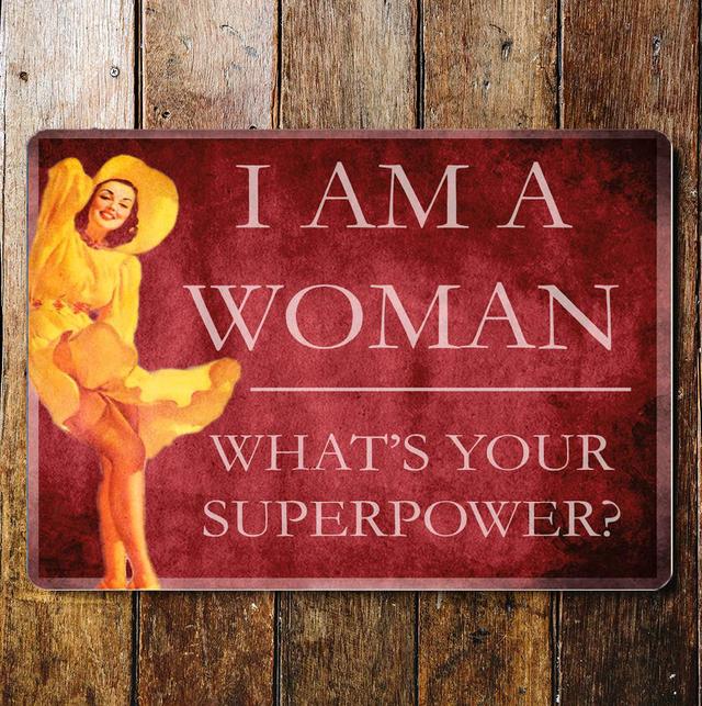 I'm a Women, Whats Your Superpowers Wall Décor East Urban Home Size: 20cm H x 25cm W on Productcaster.