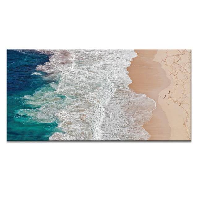 'Oceans End' Art Print on Canvas East Urban Home Size: 76cm H x 152cm W, Format: Wrapped Canvas on Productcaster.