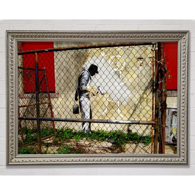 Behind The Fence Framed Print Bright Star Size: 21cm H x 29.7cm W on Productcaster.