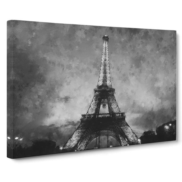 Eiffel Tower Vol.3 - Wrapped Canvas Graphic Art East Urban Home Size: 40cm H x 60cm W x 3cm D on Productcaster.